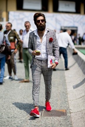 Red men's sneakers: how to choose and what to wear?