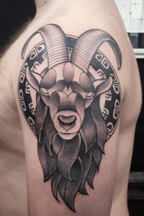 Pangkalahatang-ideya ng mga tattoo sa Capricorn para sa mga kalalakihan at kanilang pagkakalagay