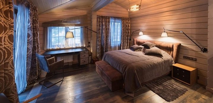 All about bedrooms in wooden houses