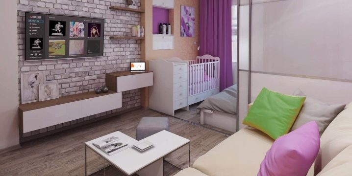 Disenyo ng mga silid na apartment na may isang nursery