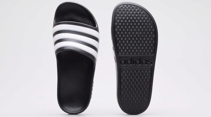 Pagpili ng mga sandal na sandal at sandalyas ng adidas