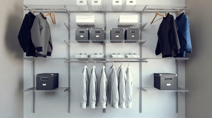 Mga system ng wardrobe ng Mesh