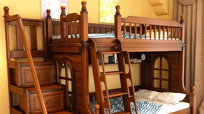 Pangkalahatang-ideya ng mga hagdan para sa mga bunk bed