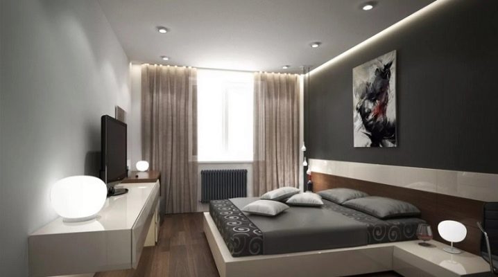 Lighting in the bedroom with stretch ceilings