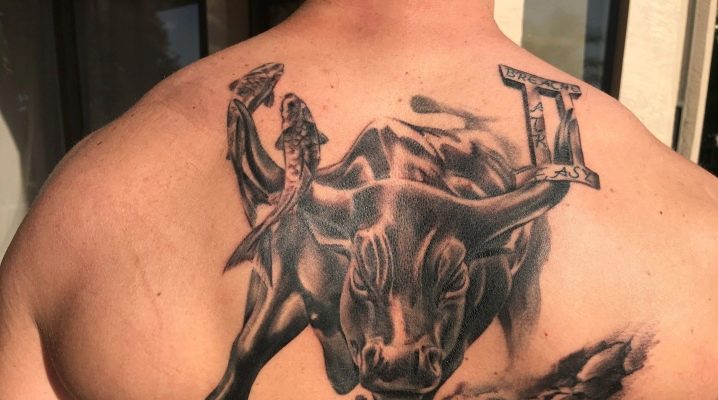 Mga uri ng tattoo ng toro para sa mga kalalakihan at ang kanilang kahulugan