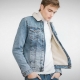 Vestes en jean pour hommes avec fourrure