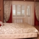 Options for sets of curtains and bedspreads for the bedroom